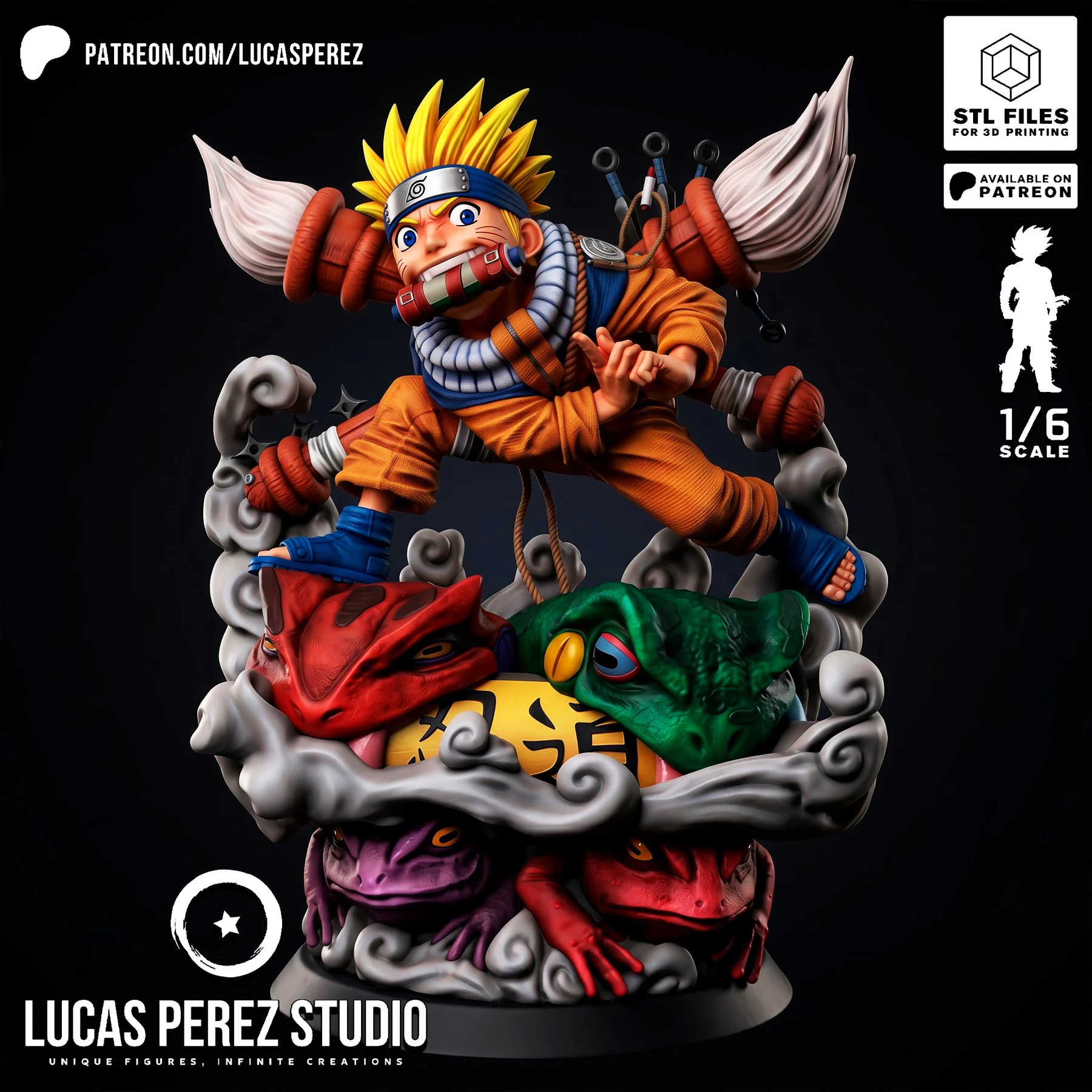 Render de Naruto with Toads
